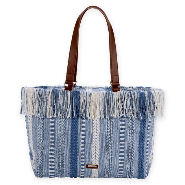 sun n sand Woven Blues | Shoulder Tote | Sun N Sand | SNS7300