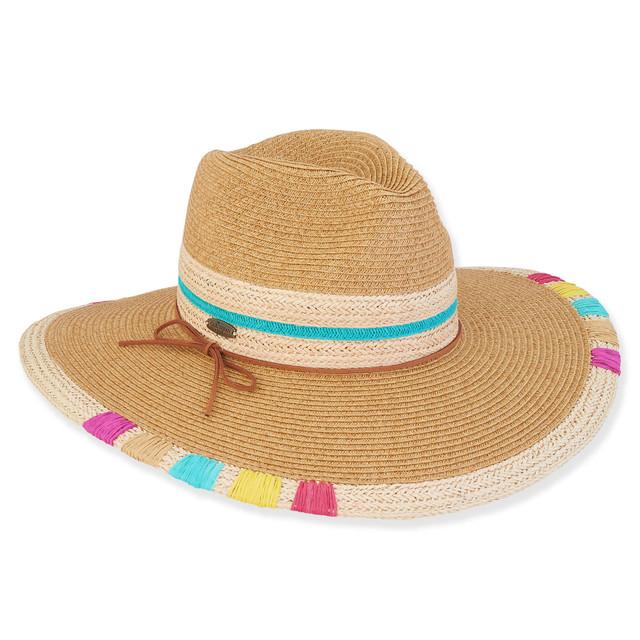 sun n sand Zoe | Women's Paper Straw Safari Hat | HCJ404