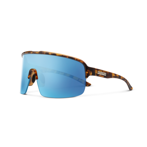 suncloud Amplify - Sale Matte Tortoise + Polarized Aqua Mirror Lens