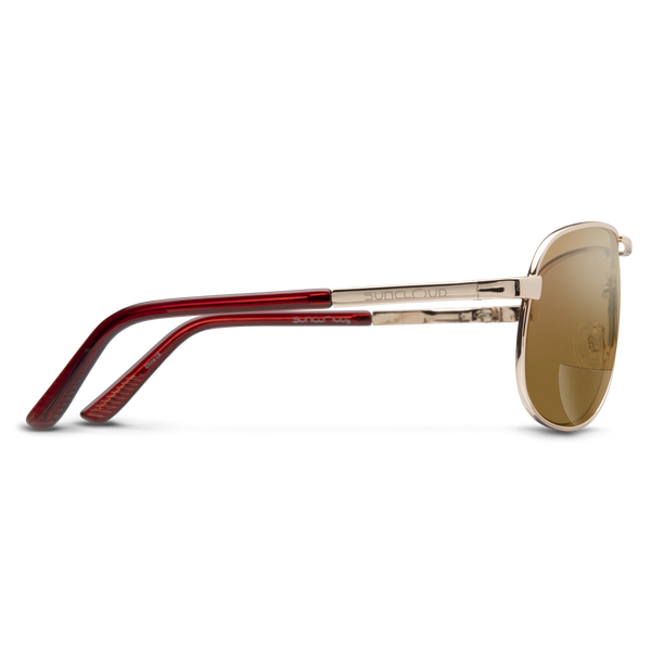 Suncloud Aviator Reader Gold + Polarized Brown 250 Lens