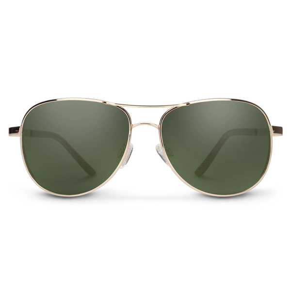 Suncloud Aviator - Sale Gold + Polarized Gray Green Lens