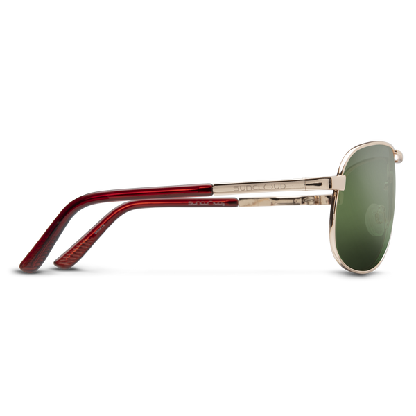 Suncloud Aviator - Sale Gold + Polarized Gray Green Lens