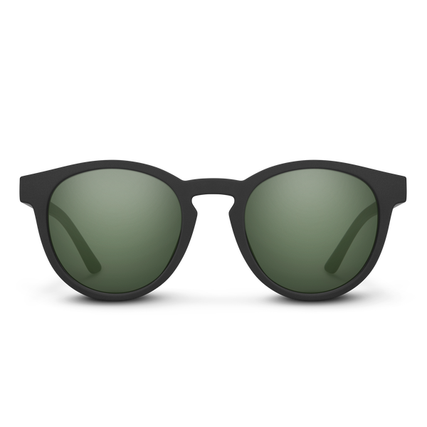 Suncloud Barnes Matte Black + Polarized Gray Green Lens