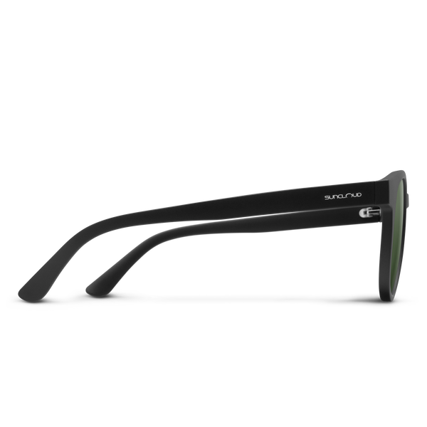 Suncloud Barnes Matte Black + Polarized Gray Green Lens