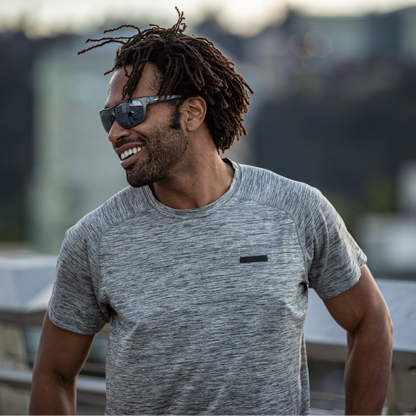 Suncloud Boone Matte Black + Polarized Blue Mirror Lens