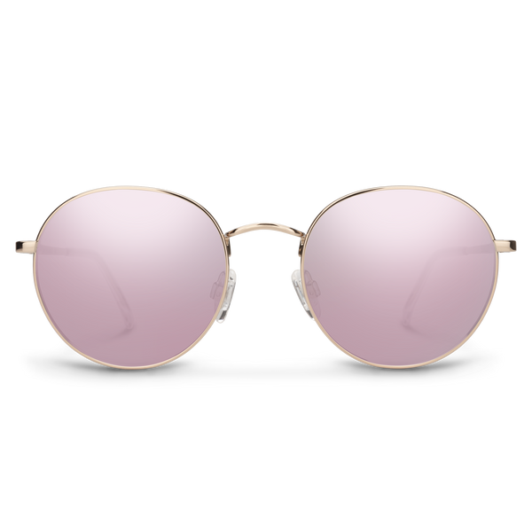 Suncloud Bridge City Rose Gold + Polarized Pink Gold Mirror Lens