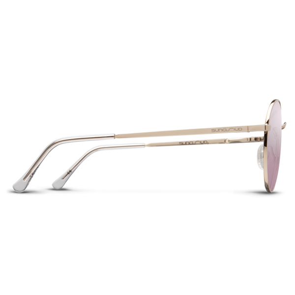 Suncloud Bridge City Rose Gold + Polarized Pink Gold Mirror Lens