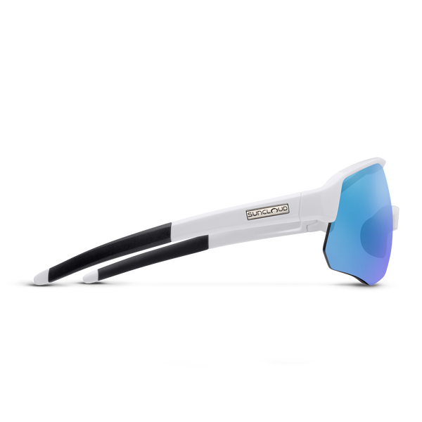 Suncloud Cadence - Sale White + Polarized Blue Mirror Lens