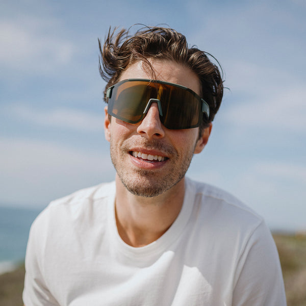 Suncloud Domain Matte Olive + Polarized Sienna Mirror Lens