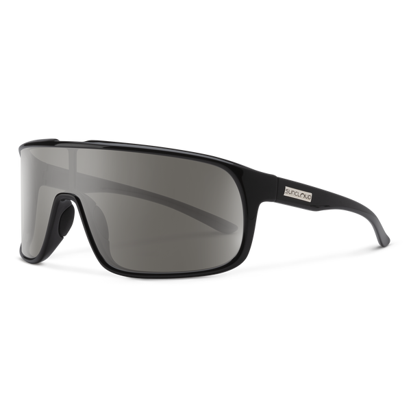 suncloud Double Up Matte Black + Polarized Blue Mirror Lens