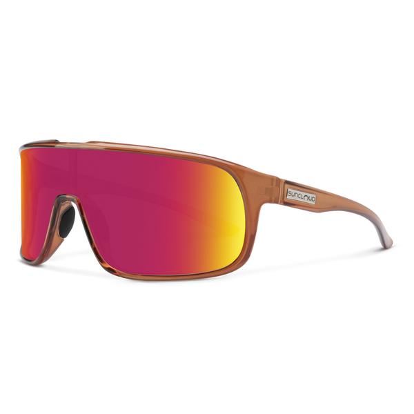 suncloud Double Up - Sale Matte Crystal Amber + Polarized Red Mirror Lens