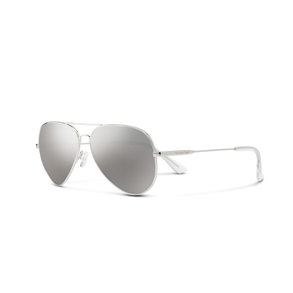 suncloud Hard Deck Silver + Polarized Silver Mirror Lens