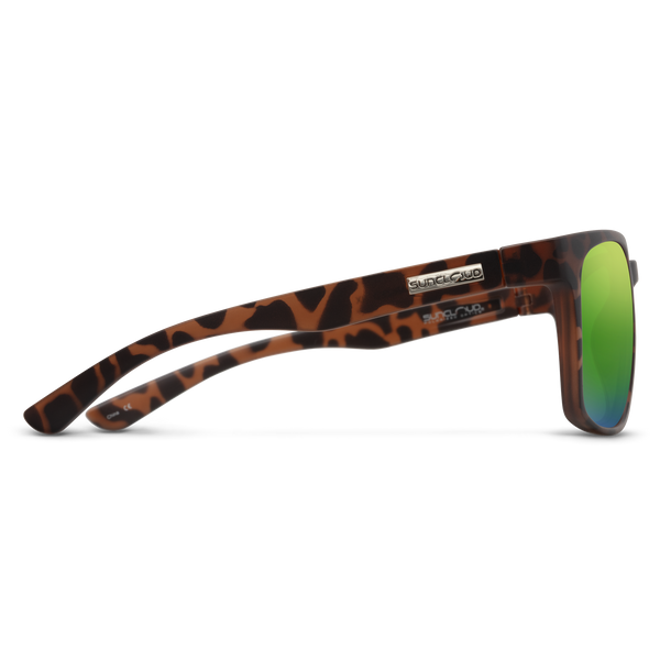 Suncloud Hundo - Sale Matte Tortoise + Polarized Green Mirror Lens