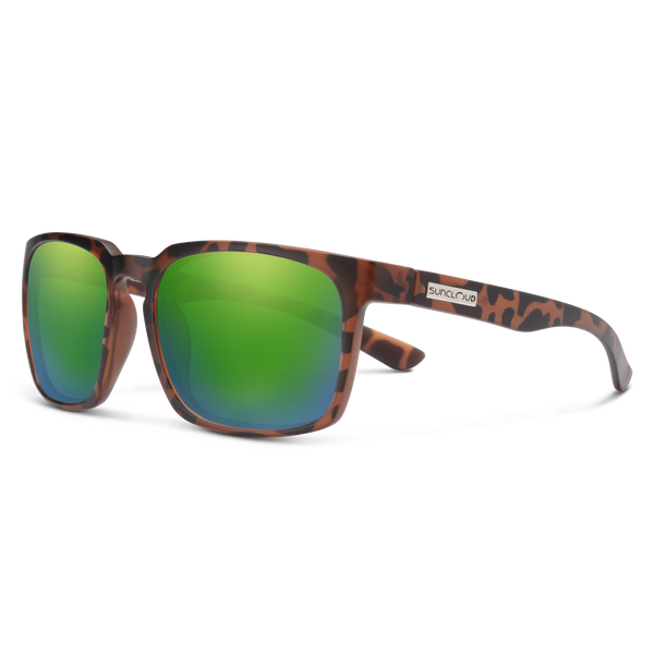suncloud Hundo - Sale Matte Tortoise + Polarized Green Mirror Lens