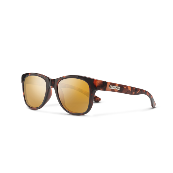 suncloud Leeway Tortoise + Polarized Sienna Mirror Lens