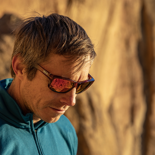 Suncloud Mayor - Sale Crystal Amber + Polarized Red Mirror Lens