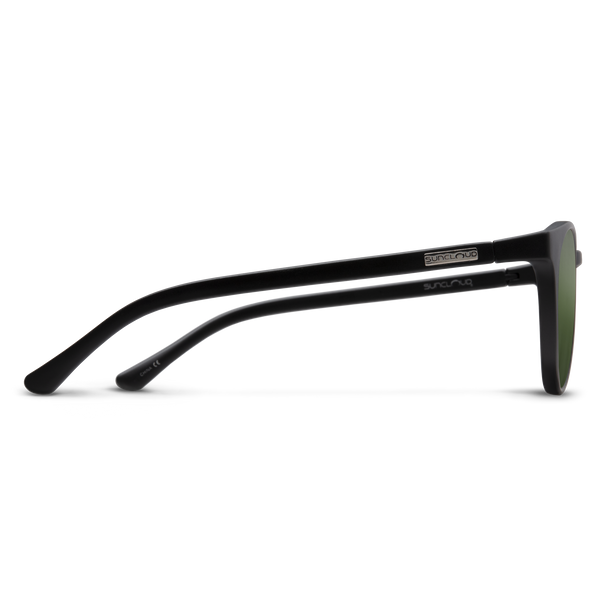 Suncloud Metric - Sale Matte Black + Polarized Gray Green Lens