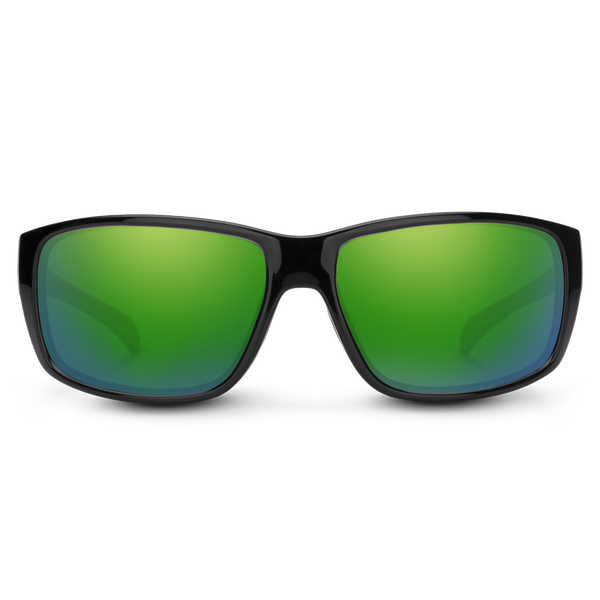 Suncloud Milestone - Sale Black + Polarized Green Mirror Lens
