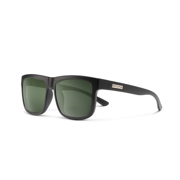 suncloud Quiver Matte Yellow Tortoise + Polarized Gray Green Lens