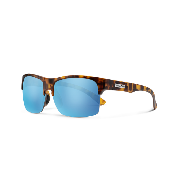 suncloud Rambler Lite - Sale Matte Tortoise + Polarized Aqua Mirror Lens
