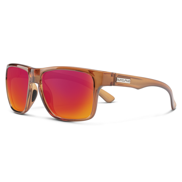 suncloud Rambler - Sale Crystal Amber + Polarized Red Mirror Lens