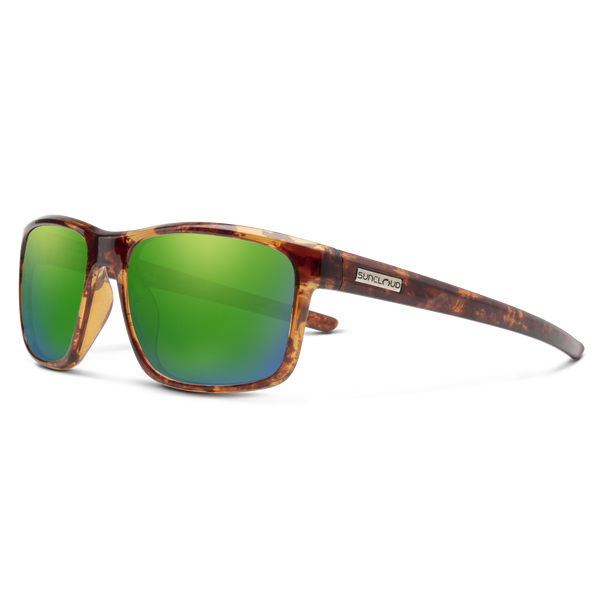 suncloud Respek - Sale Tortoise + Polarized Green Mirror Lens