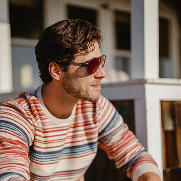 Suncloud Rooney Transparent Gray + Polarized Plasma Mirror Lens