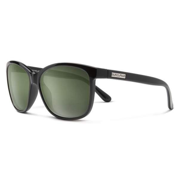 suncloud Sashay - Sale Black + Polarized Gray Green Lens