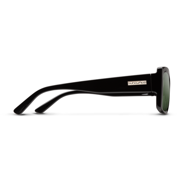 Suncloud Astoria Black + Polarized Gray Green Lens