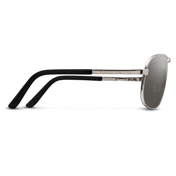 Suncloud Aviator Silver + Polarized Gray Lens