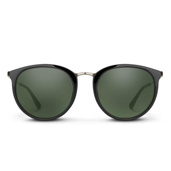 Suncloud Dana Black + Polarized Gray Green Lens