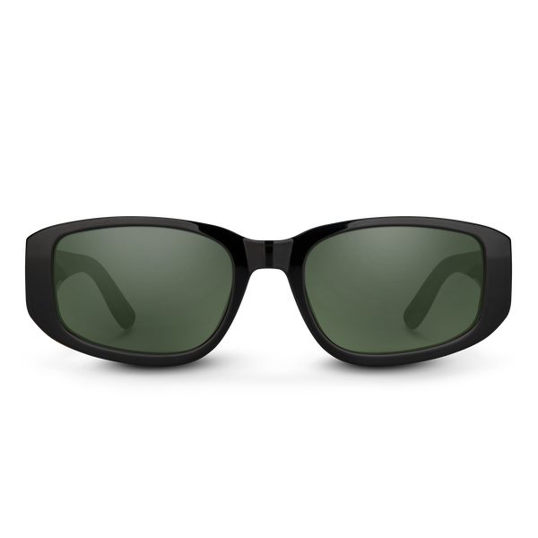 Suncloud Lane Black + Polarized Gray Green Lens