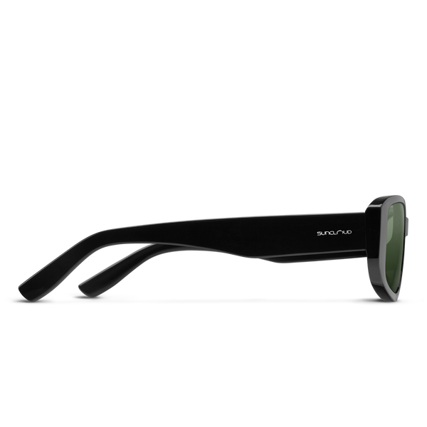 Suncloud Lane Black + Polarized Gray Green Lens