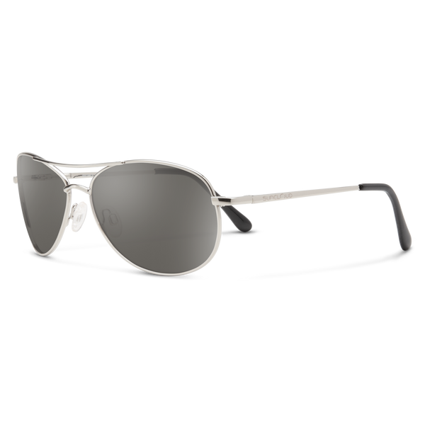 Suncloud Patrol Silver + Polarized Gray Lens