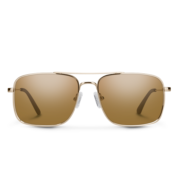 Suncloud Payback Gold + Polarized Brown Lens