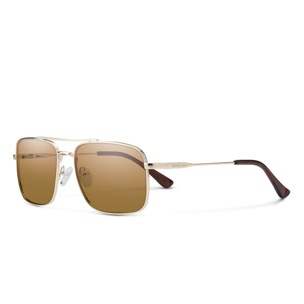 suncloud Payback Gold + Polarized Brown Lens