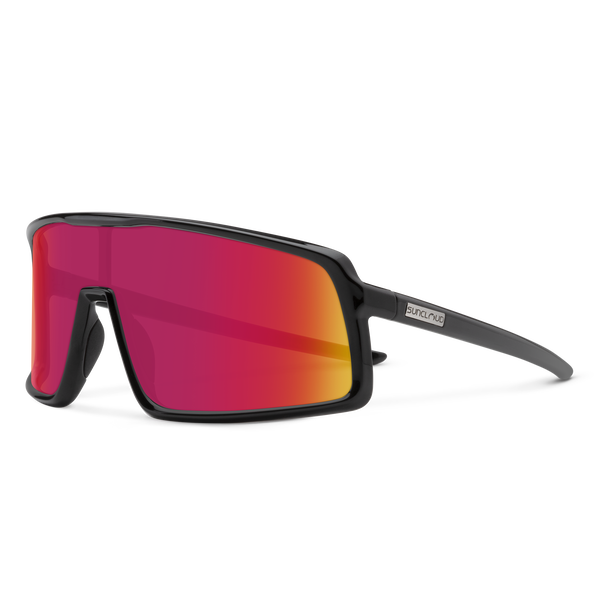 suncloud Upshot Black + Polarized Red Mirror Lens