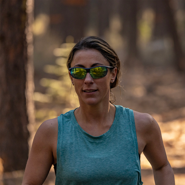 Suncloud Zephyr - Sale Matte Black + Polarized Green Mirror Lens