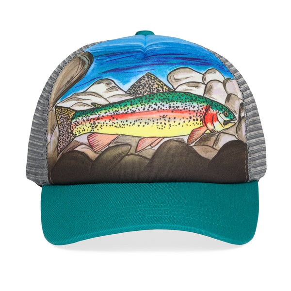 Sunday Afternoons Kids' Rainbow Trout Trucker