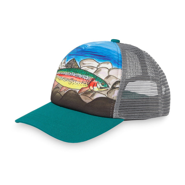 sunday afternoons Kids' Rainbow Trout Trucker