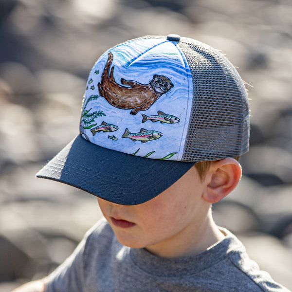 Sunday Afternoons Kids' River Otter Trucker