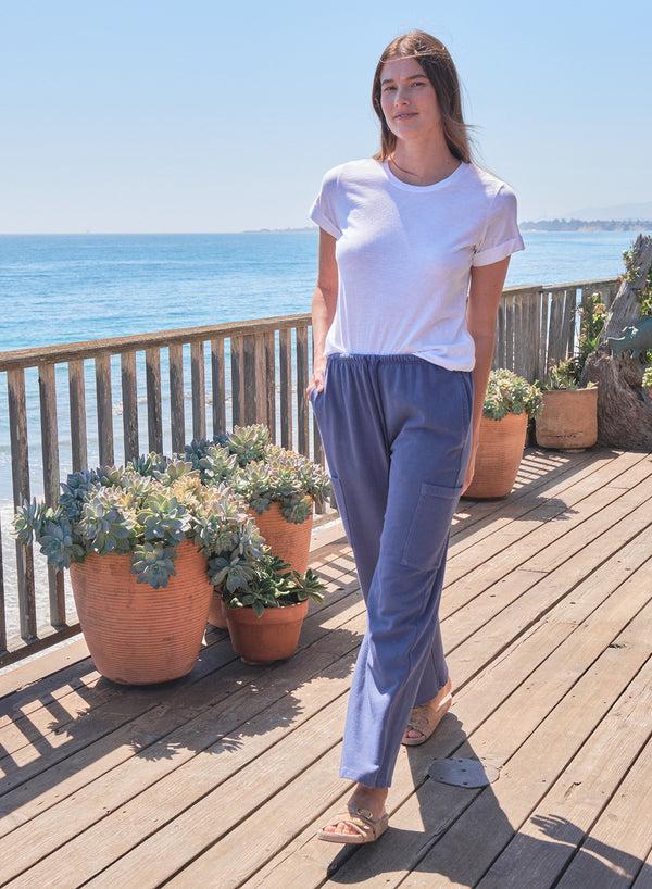 Sundry Sundry Academy Cargo Trackpant In Vintage Navy