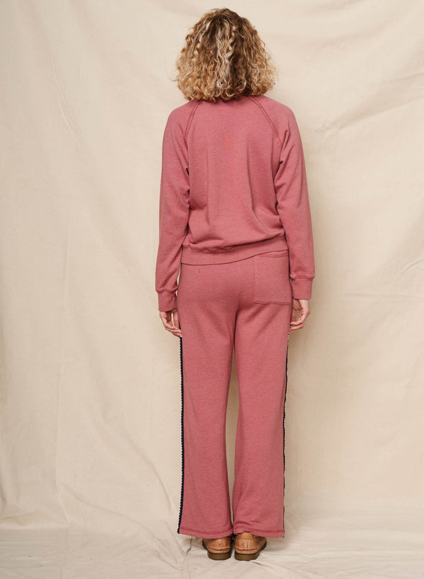 Sundry Sundry Amour Embroidery Sweatshirt In Tibet Red