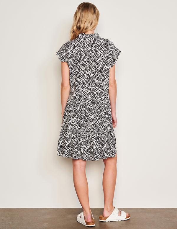 Sundry Sundry Clover Short Femme Dress In Optic White