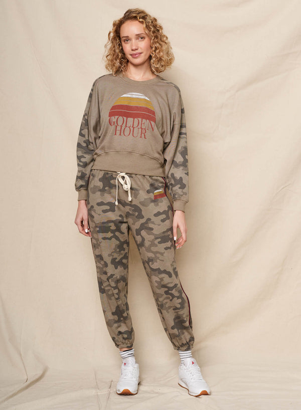 Sundry Sundry Golden Hour Dolman Sweatshirt In Fern