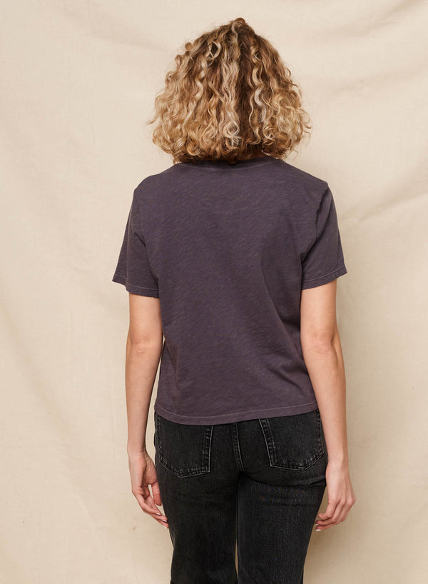 Sundry Sundry Hang Local Short Sleeve Boxy Crew Tee In Washed Black