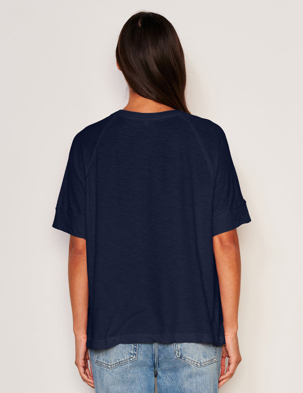 Sundry Sundry Boyfriend Tee In Deep Navy