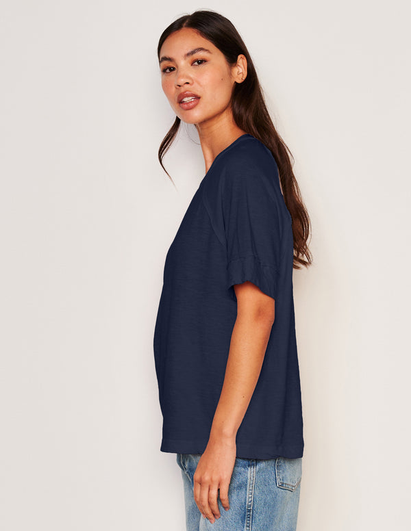 Sundry Sundry Boyfriend Tee In Deep Navy
