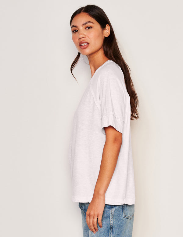 Sundry Sundry Boyfriend Tee In Optic White
