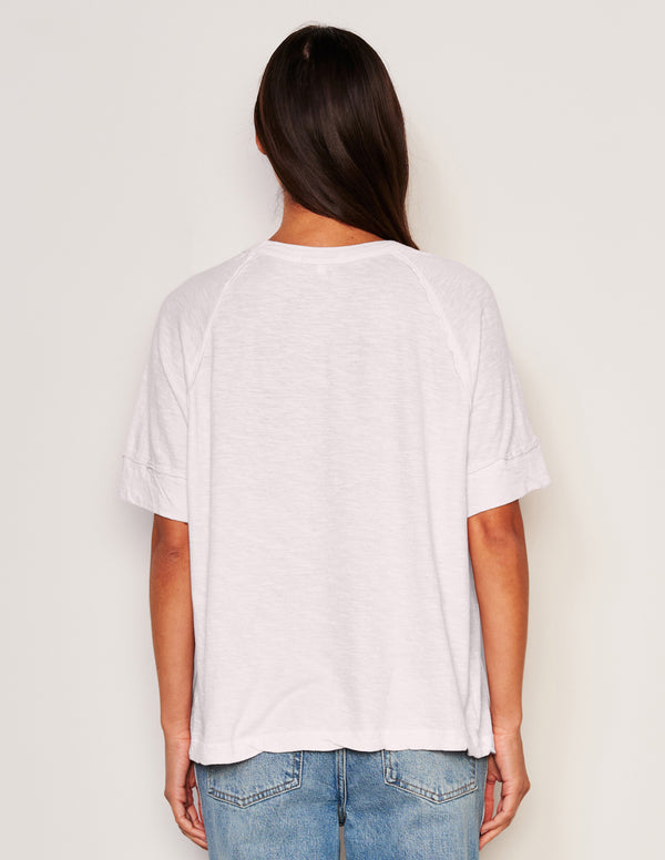 Sundry Sundry Boyfriend Tee In Optic White